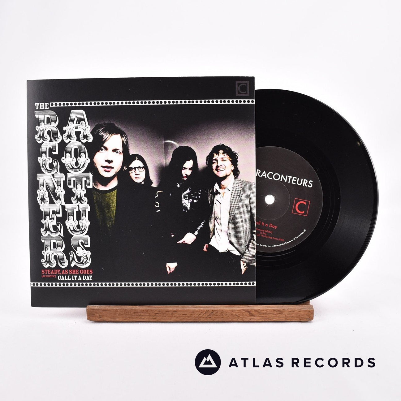 The Raconteurs Steady, As She Goes 7" Vinyl Record - Front Cover & Record