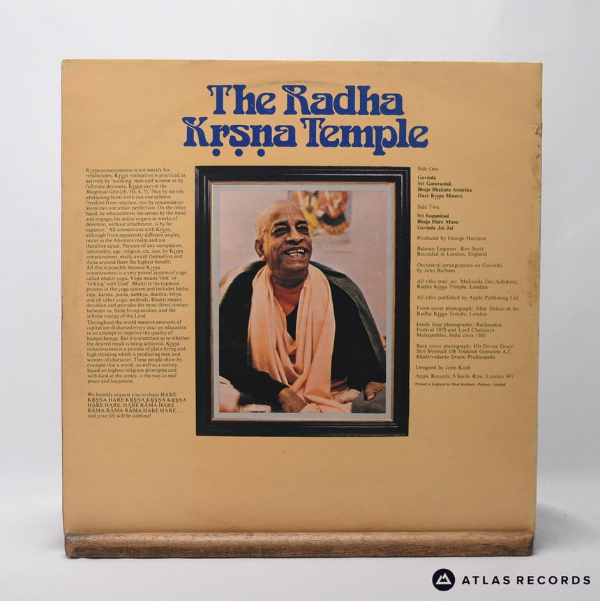 The Radha Krsna Temple - The Radha Krsna Temple - LP Vinyl Record - VG+/EX