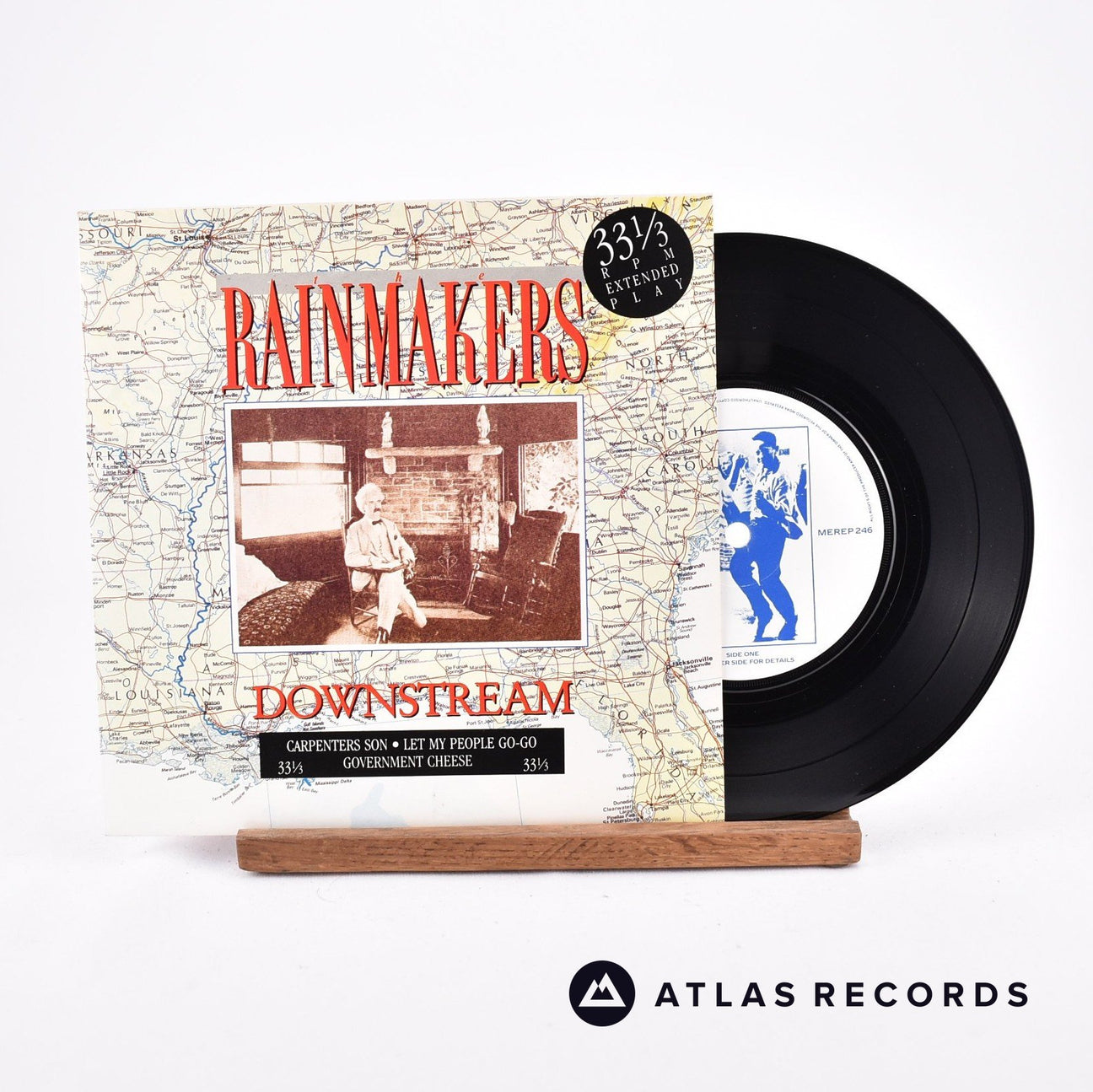 The Rainmakers Downstream 7" Vinyl Record - Front Cover & Record