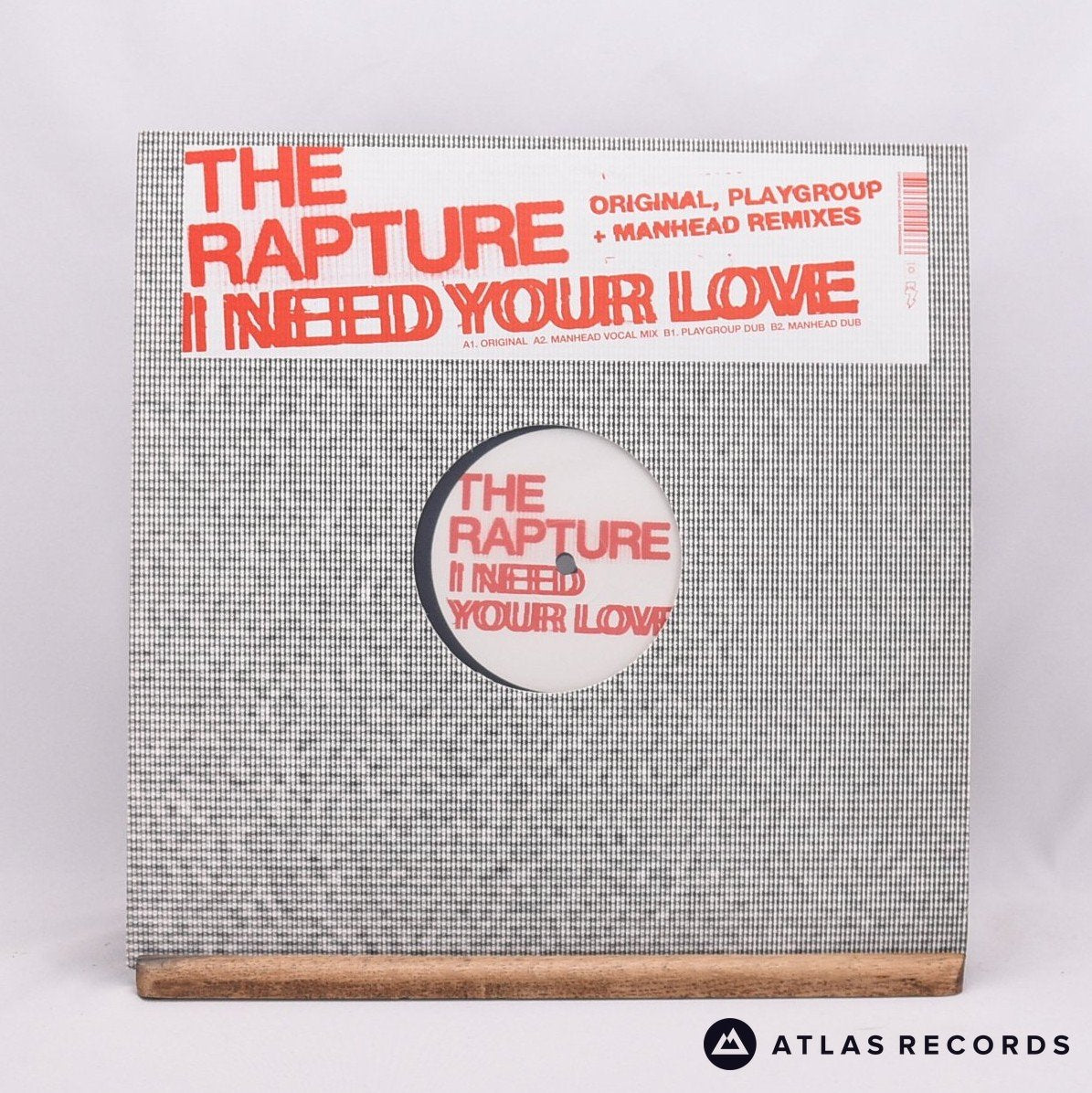 The Rapture I Need Your Love 12" Vinyl Record - Front Cover & Record