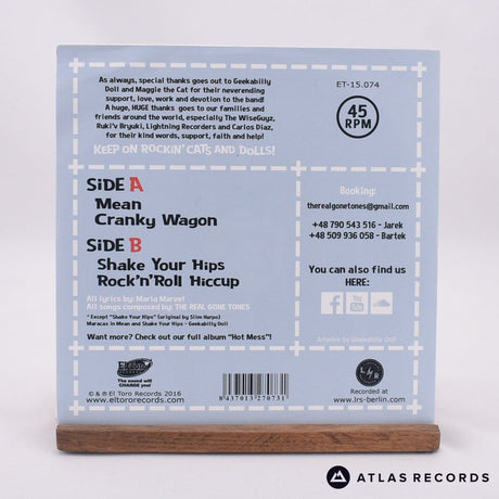 The Real Gone Tones - Mean Mama - Limited Edition 7" EP Vinyl Record - NM/EX