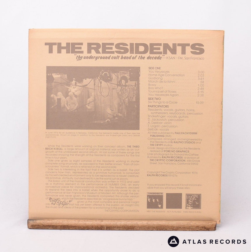 The Residents - Fingerprince - Insert Repress UsLP Vinyl Record - EX/VG+