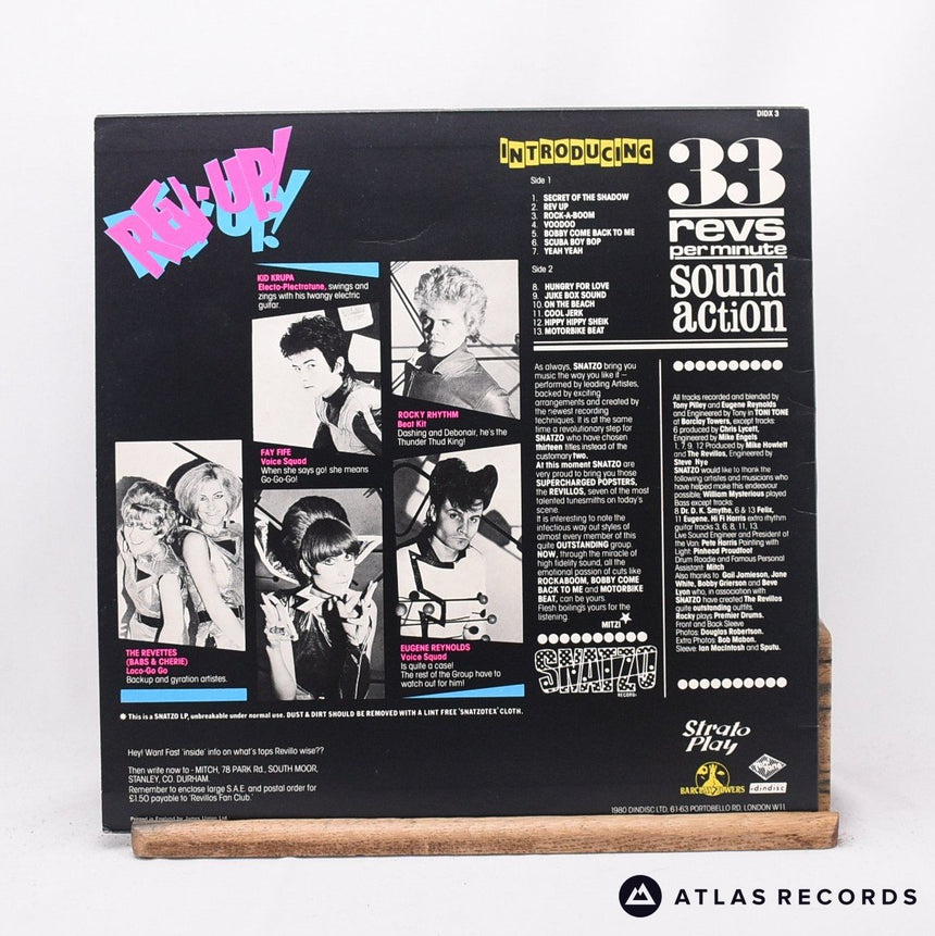 The Revillos - Rev Up - Porky A-1 B-3 LP Vinyl Record - EX/EX