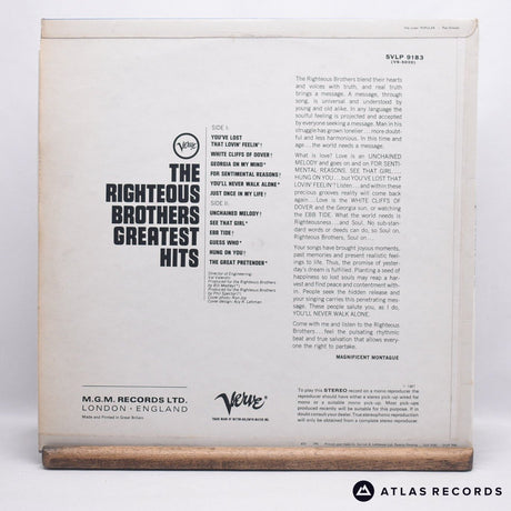 The Righteous Brothers - The Righteous Brothers Greatest Hits - LP Vinyl Record