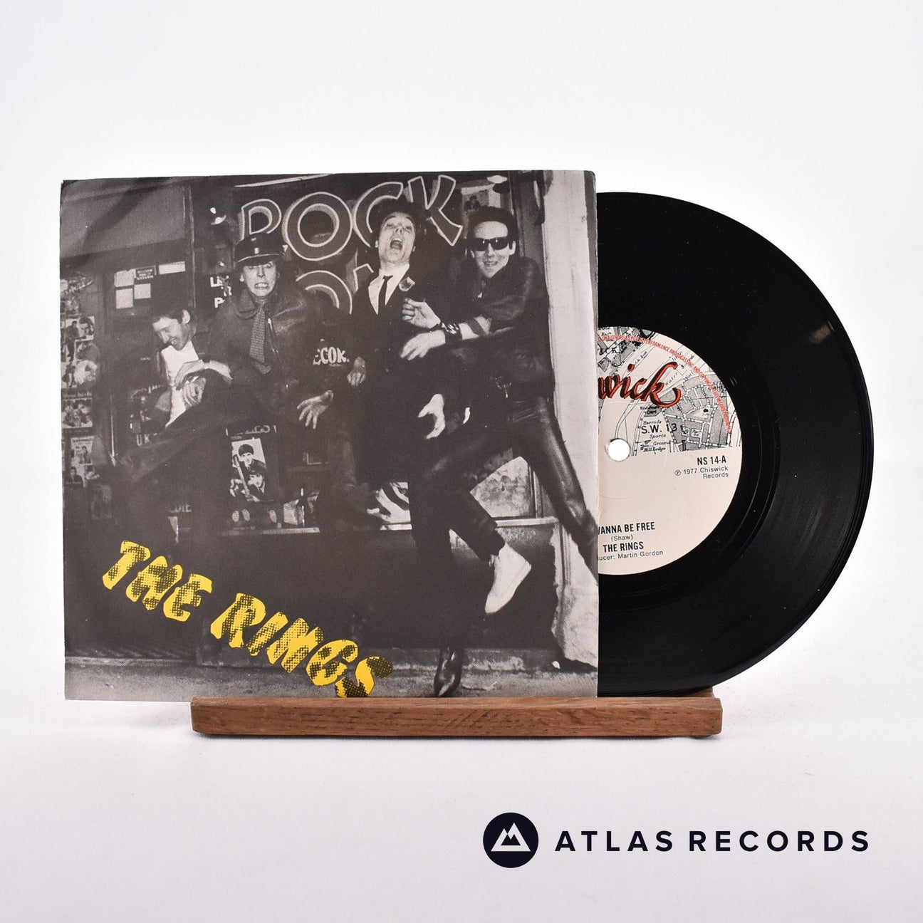 The Rings I Wanna Be Free 7" Vinyl Record - Front Cover & Record