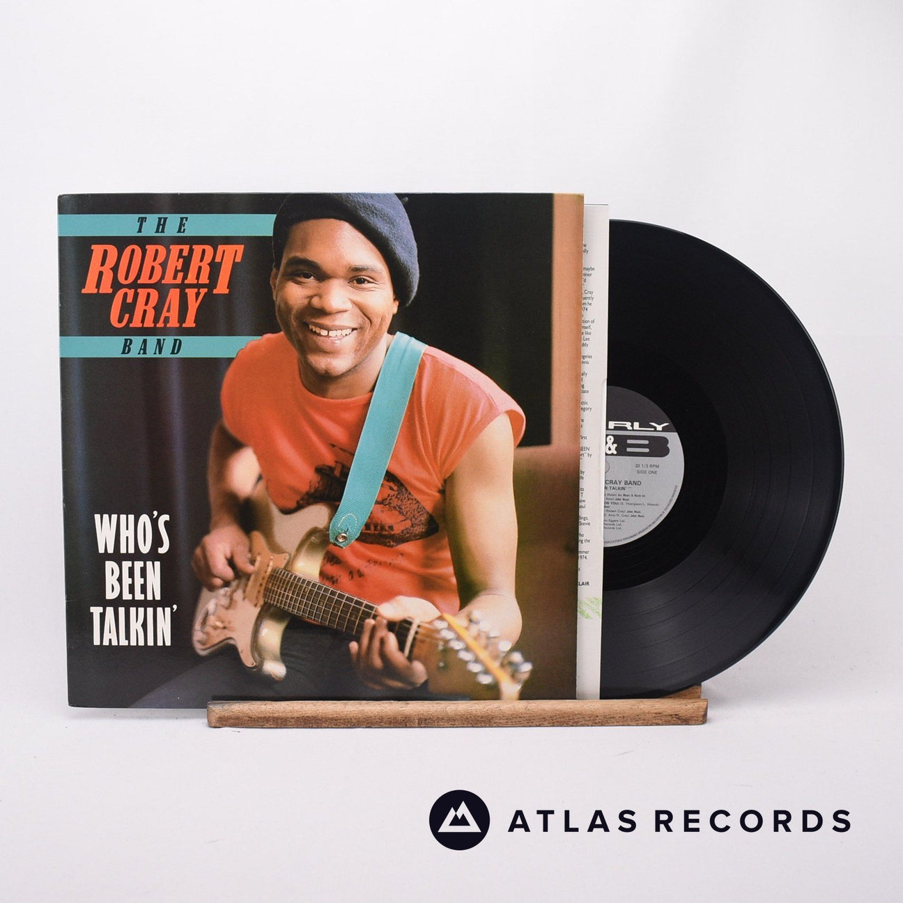 The Robert Cray Band Who's Been Talkin' LP Vinyl Record - Front Cover & Record