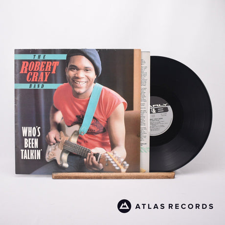 The Robert Cray Band Who's Been Talkin' LP Vinyl Record - Front Cover & Record