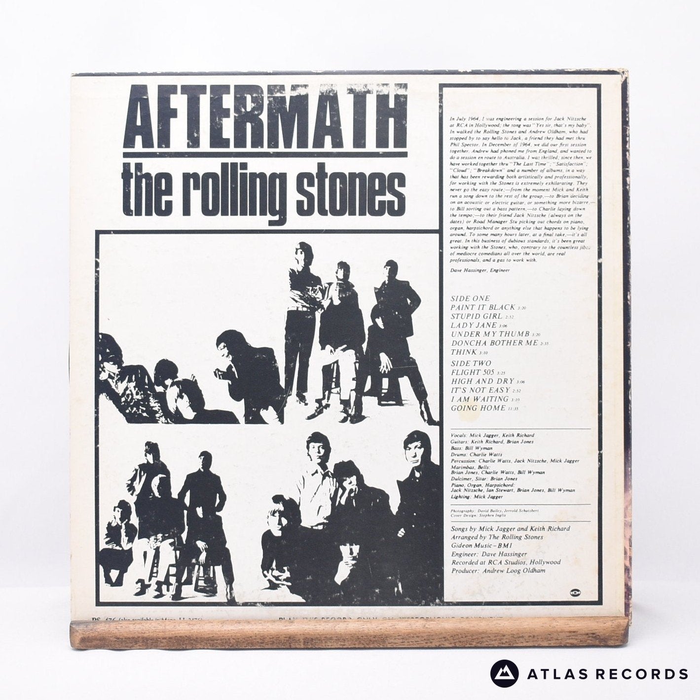 The Rolling Stones Aftermath LP Vinyl Record VG/VG+ ‐ Atlas Records