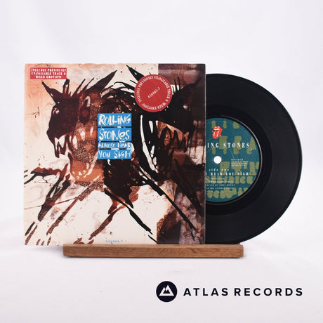 The Rolling Stones Almost Hear You Sigh 7" Vinyl Record - Front Cover & Record