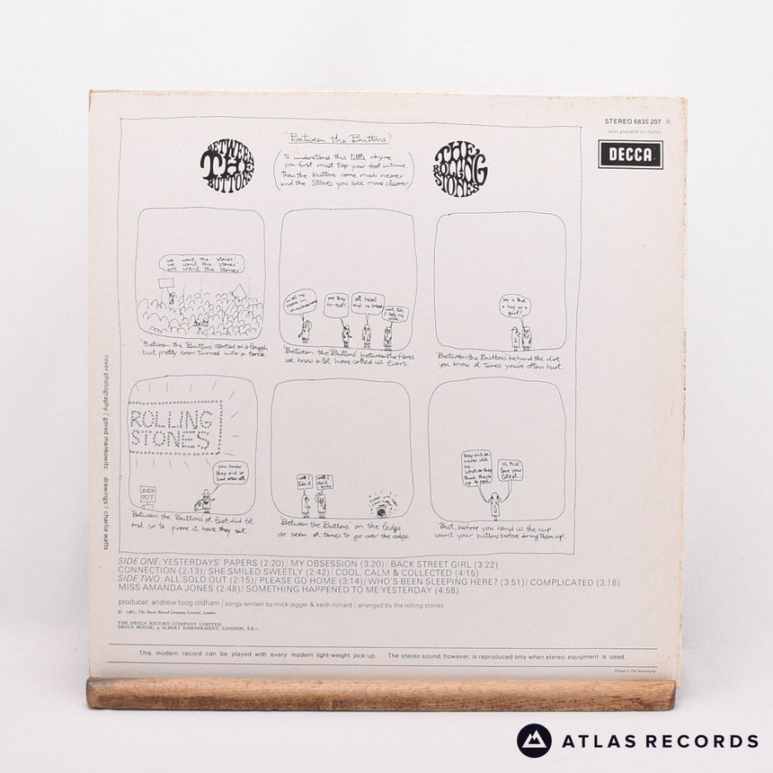 The Rolling Stones - Between The Buttons - Yellow 1Y 2Y LP Vinyl Record - EX/EX