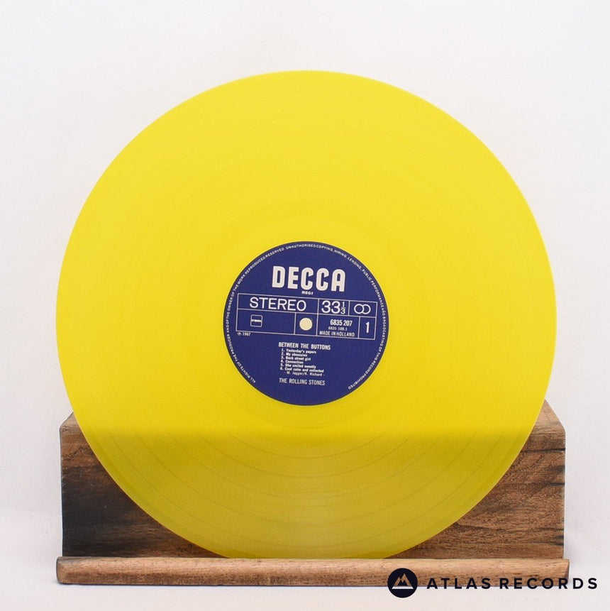 The Rolling Stones - Between The Buttons - Yellow 1Y 2Y LP Vinyl Record - EX/EX