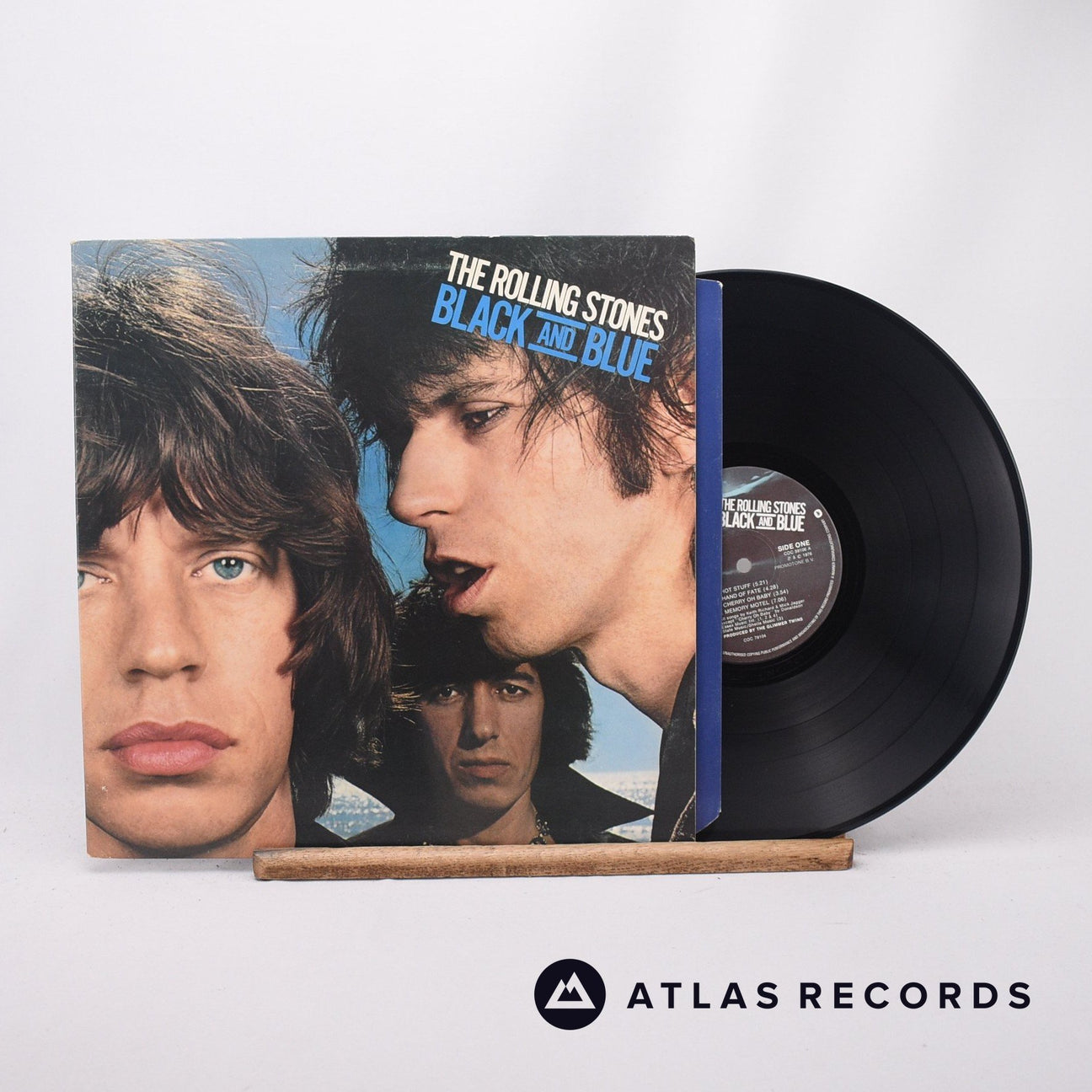 The Rolling Stones Black And Blue LP Vinyl Record - Front Cover & Record