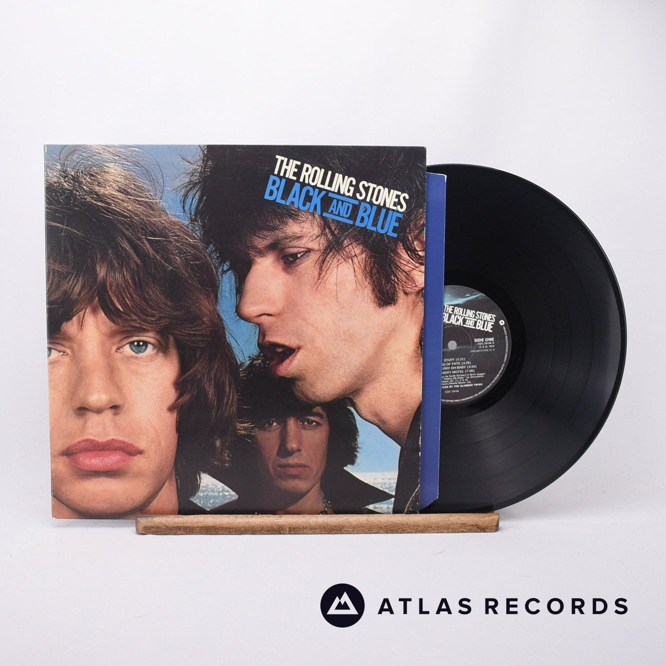 The Rolling Stones Black And Blue LP Vinyl Record - Front Cover & Record
