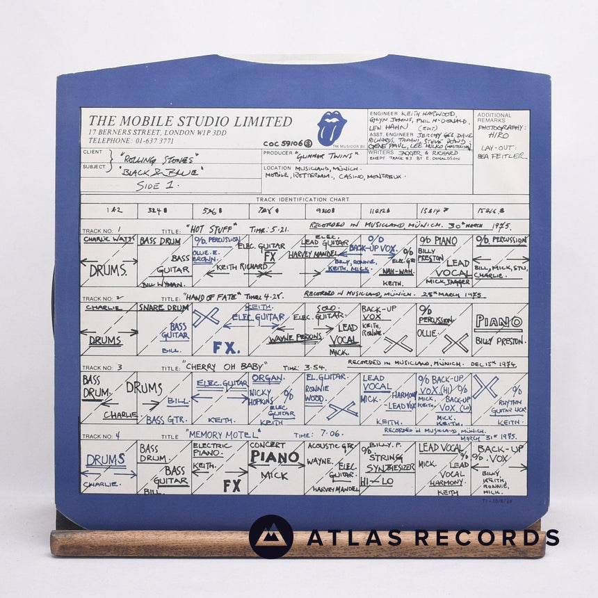 The Rolling Stones - Black And Blue - Gatefold A3 B1 LP Vinyl Record - VG+/EX