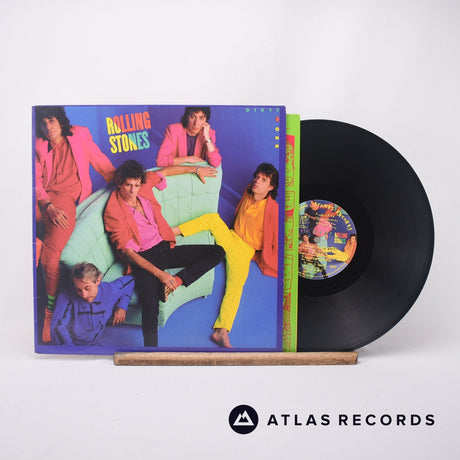 The Rolling Stones Dirty Work LP Vinyl Record - Front Cover & Record