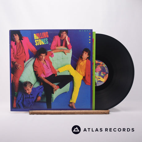 The Rolling Stones Dirty Work LP Vinyl Record - Front Cover & Record