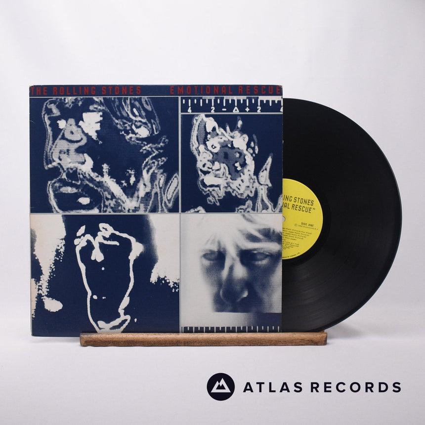 The Rolling Stones Emotional Rescue LP Vinyl Record - Front Cover & Record