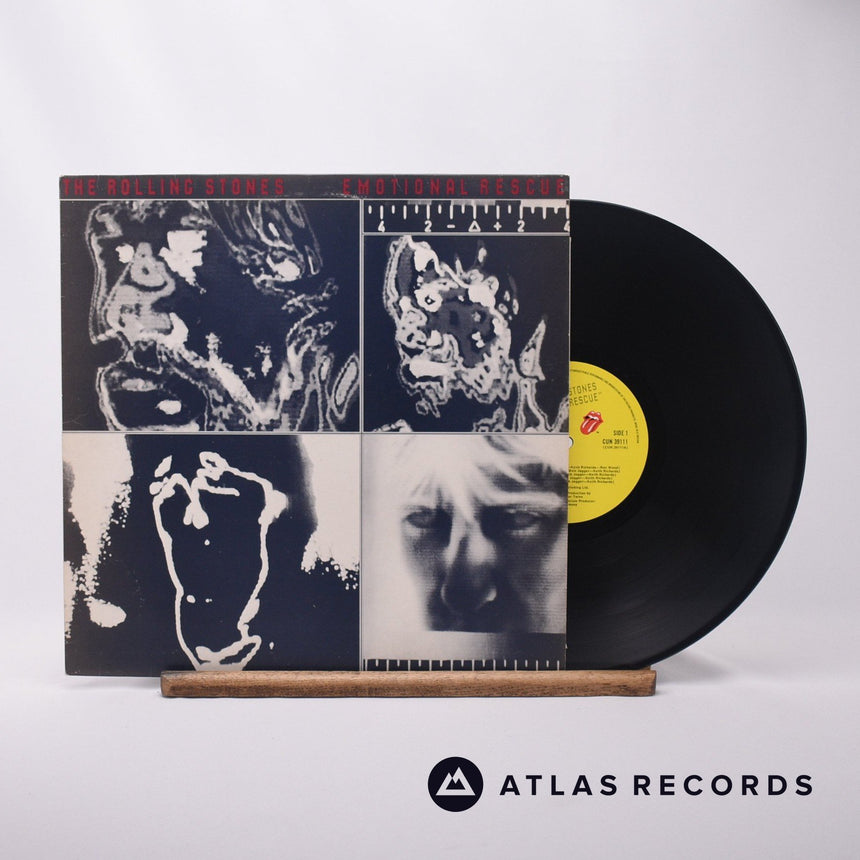 The Rolling Stones Emotional Rescue LP Vinyl Record - Front Cover & Record