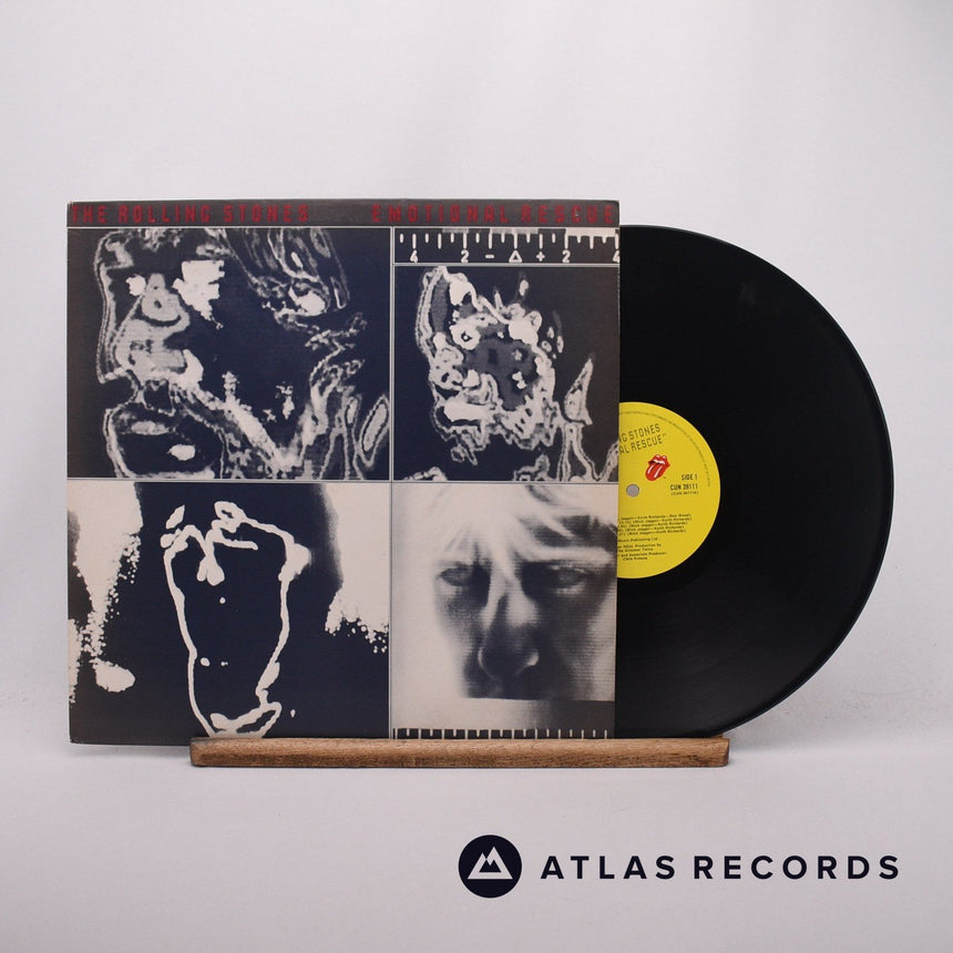 The Rolling Stones Emotional Rescue LP Vinyl Record - Front Cover & Record