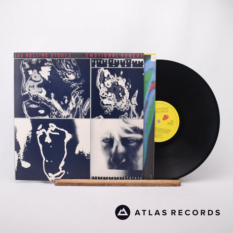 The Rolling Stones Emotional Rescue LP Vinyl Record - Front Cover & Record