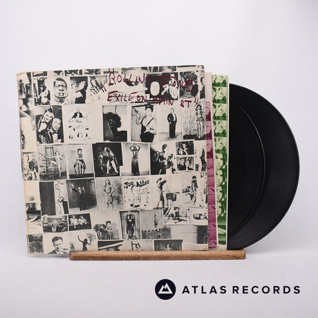 The Rolling Stones Exile On Main St. 2 x LP Vinyl Record - Front Cover & Record