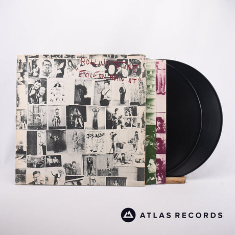 The Rolling Stones Exile On Main St. 2 x LP Vinyl Record - Front Cover & Record