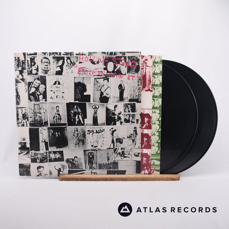 The Rolling Stones Exile On Main St 2 x LP Vinyl Record - Front Cover & Record