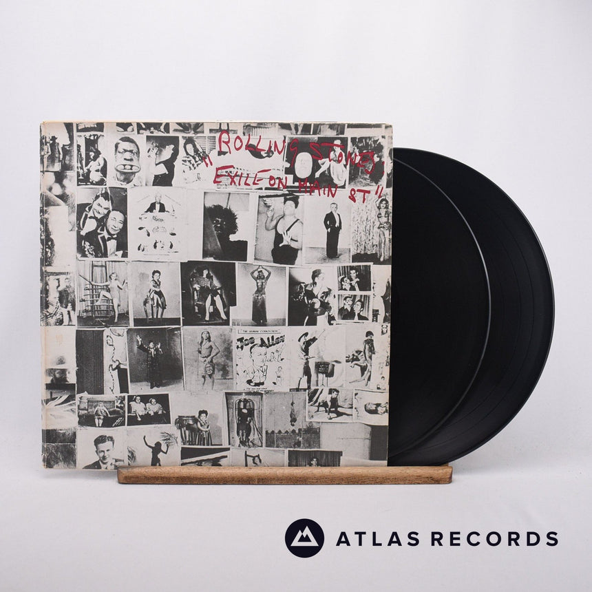 The Rolling Stones Exile On Main St. 2 x LP Vinyl Record - Front Cover & Record