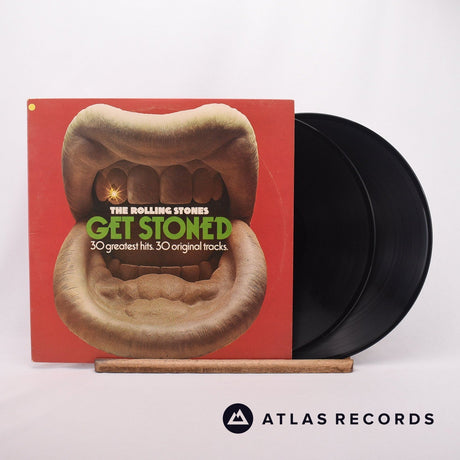 The Rolling Stones Get Stoned - The Rolling Stones 30 Greatest Hits 2 x LP Vinyl Record - Front Cover & Record