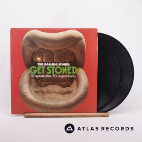 The Rolling Stones Get Stoned - The Rolling Stones 30 Greatest Hits 2 x LP Vinyl Record - Front Cover & Record