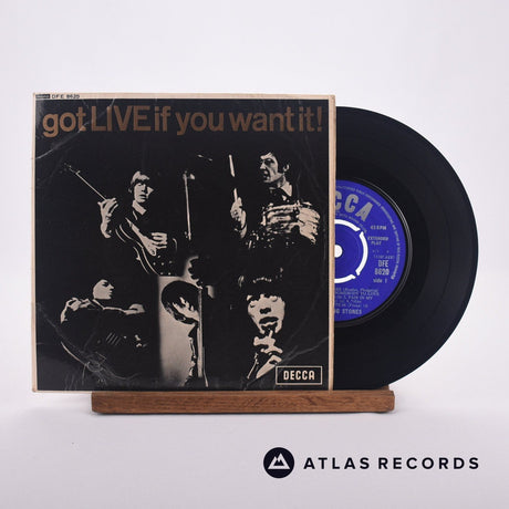 The Rolling Stones Got Live If You Want It! 7" Vinyl Record - Front Cover & Record