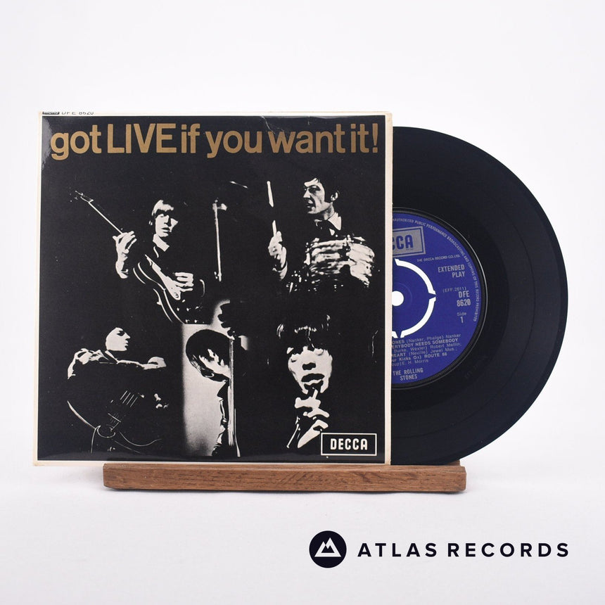 The Rolling Stones Got Live If You Want It! 7" Vinyl Record - Front Cover & Record