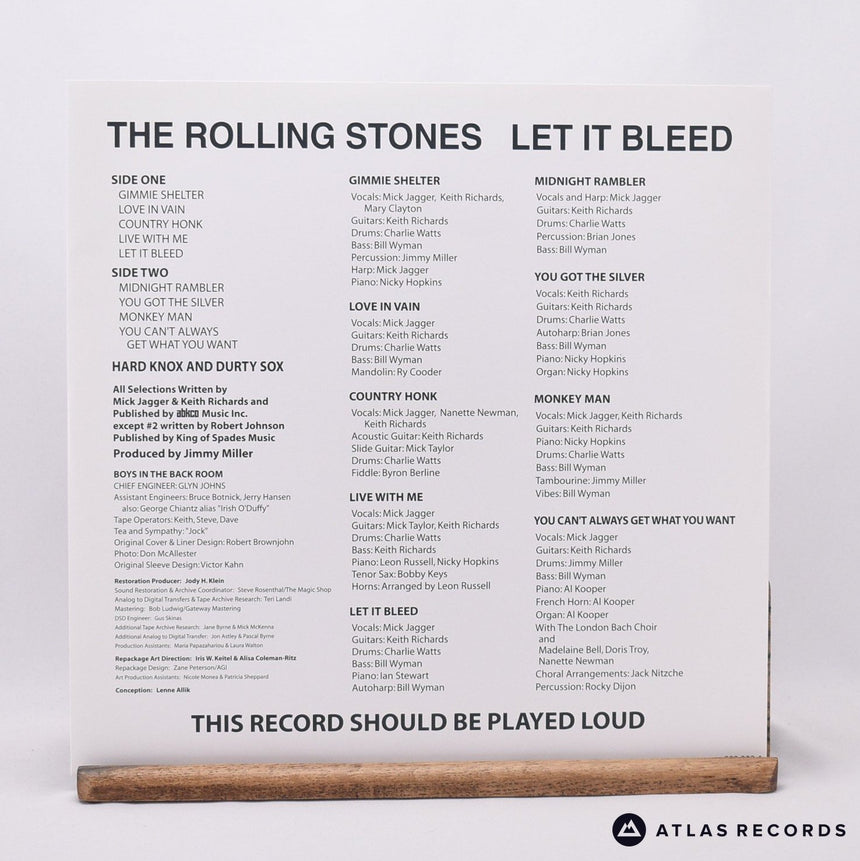 The Rolling Stones - Let It Bleed - Reissue LP Vinyl Record - EX/EX