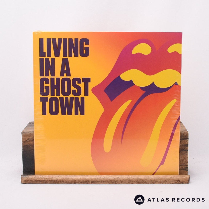 The Rolling Stones Living In A Ghost Town 10" Vinyl Record - Front Cover & Record