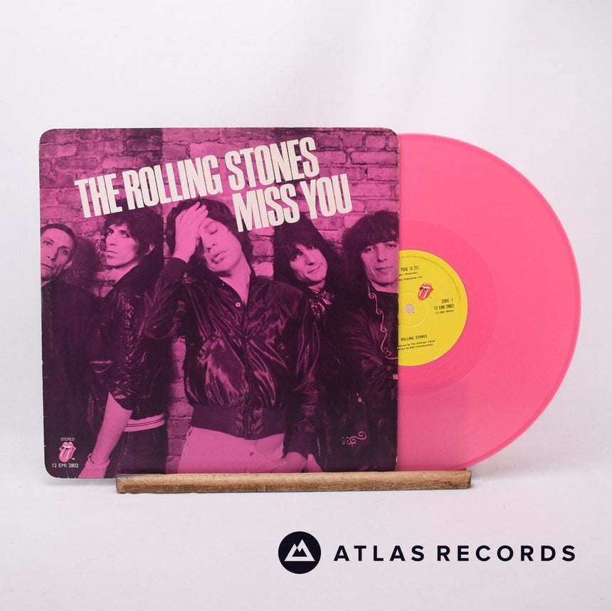 The Rolling Stones Miss You 12" Vinyl Record - Front Cover & Record