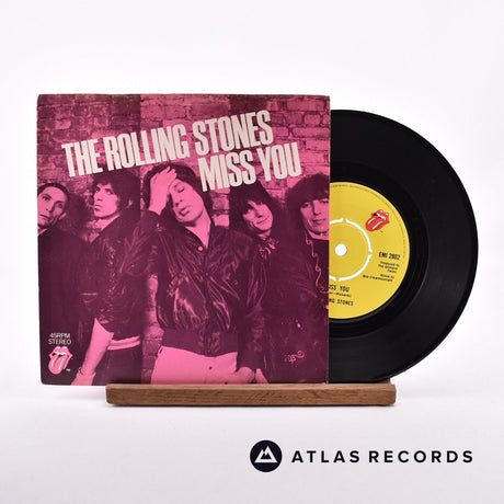 The Rolling Stones Miss You 7" Vinyl Record - Front Cover & Record