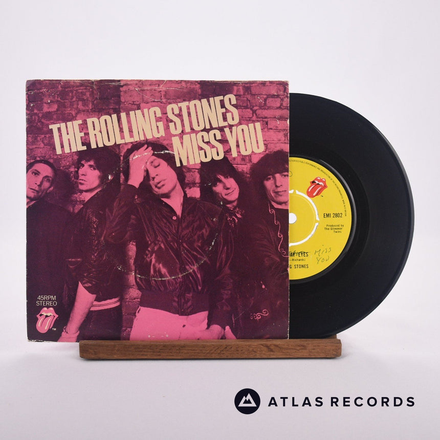 The Rolling Stones Miss You 7" Vinyl Record - Front Cover & Record