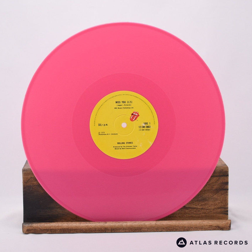 The Rolling Stones - Miss You - Pink 12" Vinyl Record - EX/EX