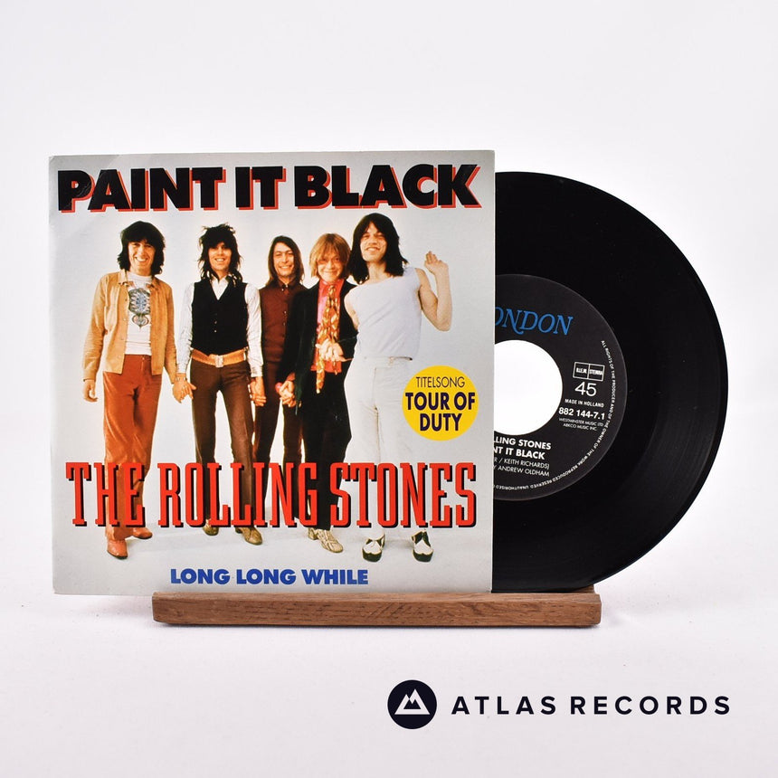 The Rolling Stones Paint It Black 7" Vinyl Record - Front Cover & Record