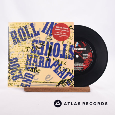 The Rolling Stones Rock And A Hard Place 7" Vinyl Record - Front Cover & Record
