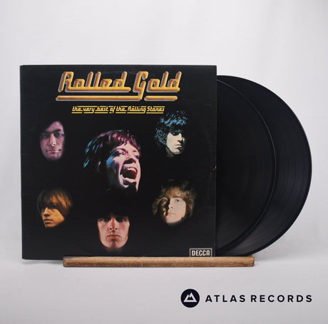 The Rolling Stones Rolled Gold - The Very Best Of The Rolling Stones 2 x LP Vinyl Record - Front Cover & Record