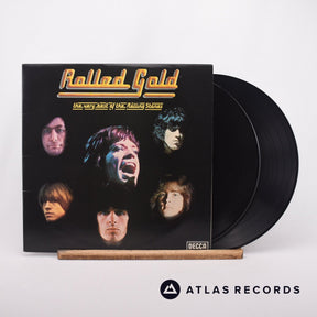 The Rolling Stones Rolled Gold - The Very Best Of The Rolling Stones 2 x LP Vinyl Record - Front Cover & Record