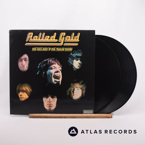 The Rolling Stones Rolled Gold - The Very Best Of The Rolling Stones 2 x LP Vinyl Record - Front Cover & Record