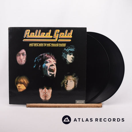 The Rolling Stones Rolled Gold - The Very Best Of The Rolling Stones 2 x LP Vinyl Record - Front Cover & Record