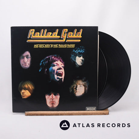 The Rolling Stones Rolled Gold - The Very Best Of The Rolling Stones 2 x LP Vinyl Record - Front Cover & Record