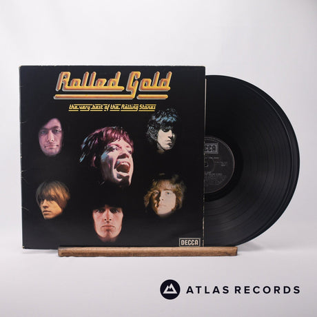 The Rolling Stones Rolled Gold - The Very Best Of The Rolling Stones Double LP Vinyl Record - Front Cover & Record