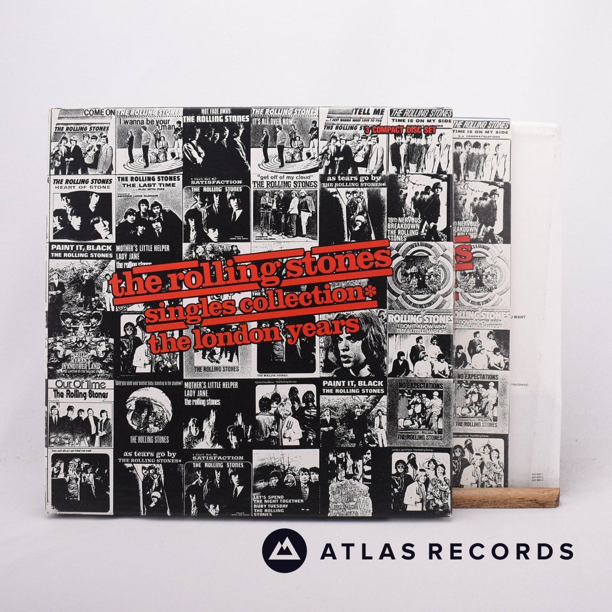 The Rolling Stones Singles Collection✱ The London Years 3 x CD Vinyl Record - Front Cover & Record