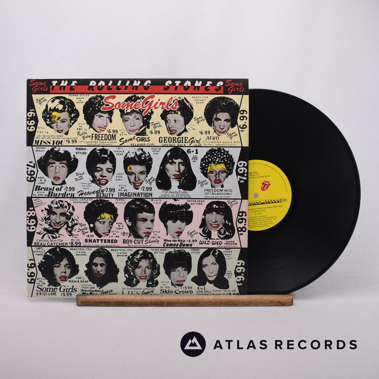 The Rolling Stones Some Girls LP Vinyl Record - Front Cover & Record
