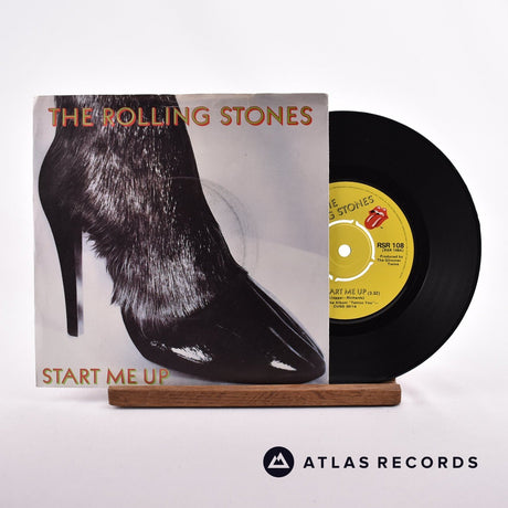 The Rolling Stones Start Me Up 7" Vinyl Record - Front Cover & Record