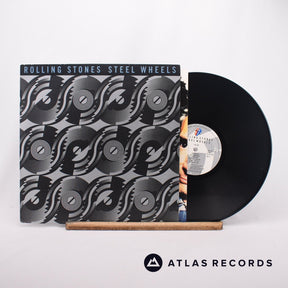 The Rolling Stones Steel Wheels LP Vinyl Record - Front Cover & Record
